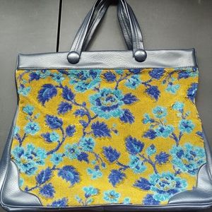 Vintage tapestry tote